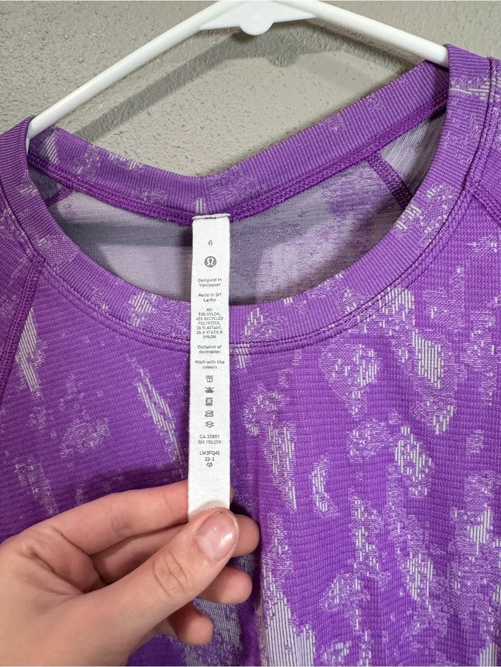 Lululemon Swiftly Tech Long Sleeve Shirt 2.0 Shadow Bloom Moonlit Magenta
